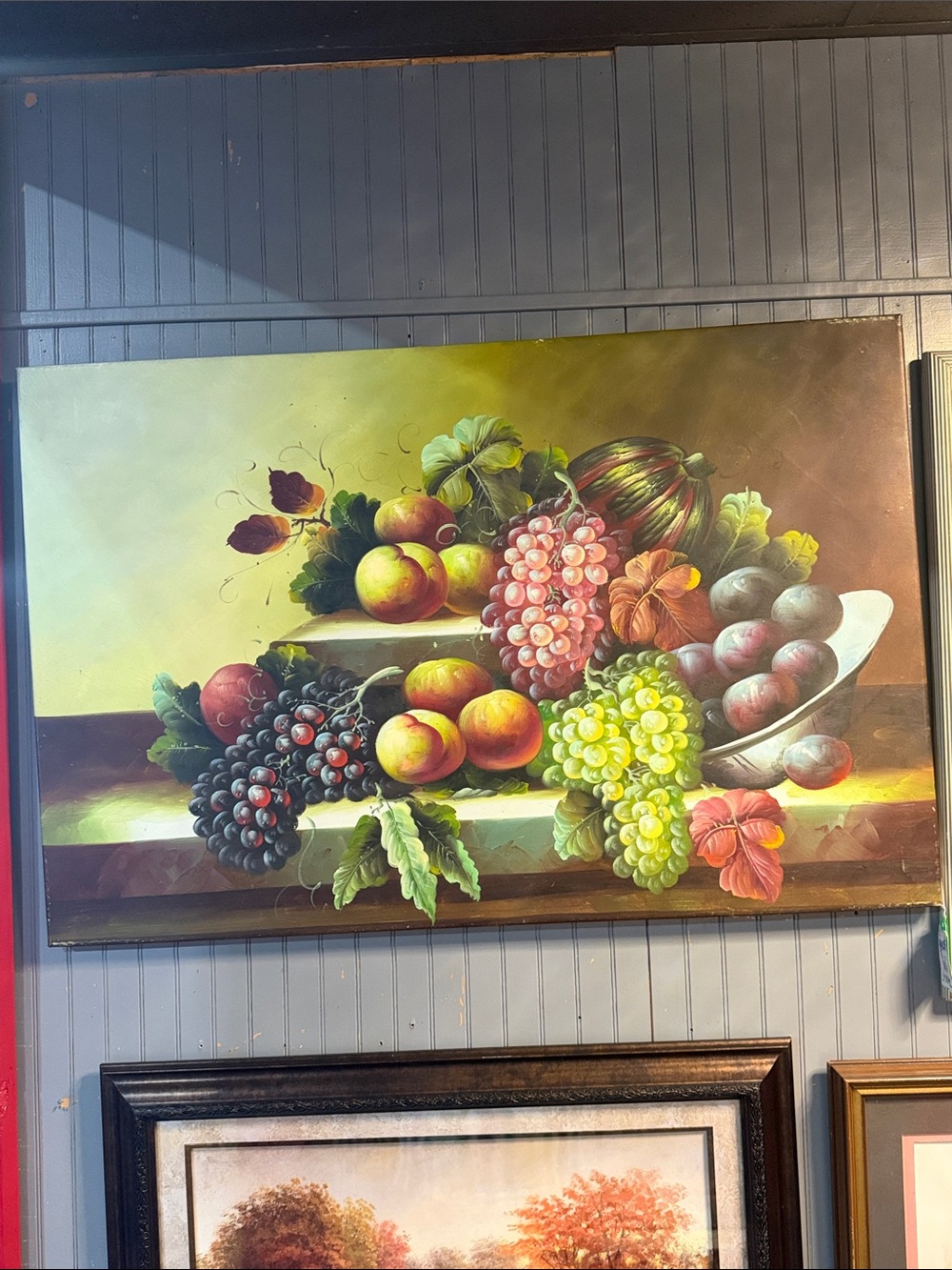 Still Life Fruit Canvas Wall Art in Multicolor